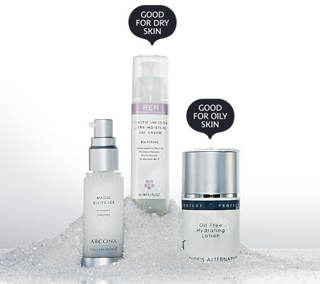 Arcona, Ren, and Mario Tricoci facial cremes