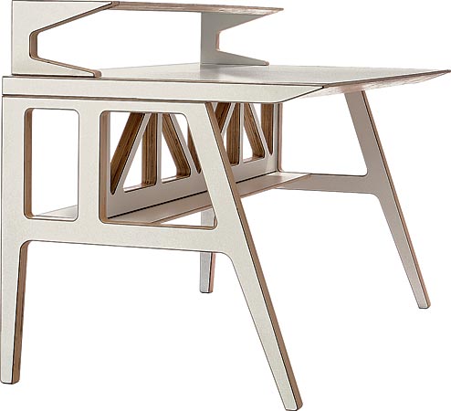 Truss library desk by Context Furniture