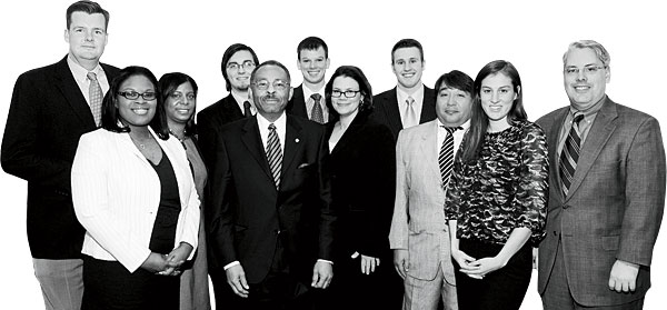 Senator Burris and his staff