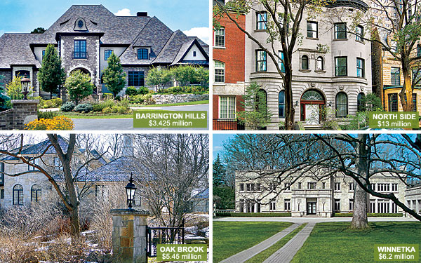 Barrington Hills property, North Side property, Oak Brook property and Winnetka property