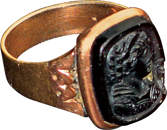 For his efforts to restrict offshore drilling, David’s father, Dale Leslie Anthony, was knighted by Queen Elizabeth II in 1964. Pictured: his father’s ring with the Anthony family crest