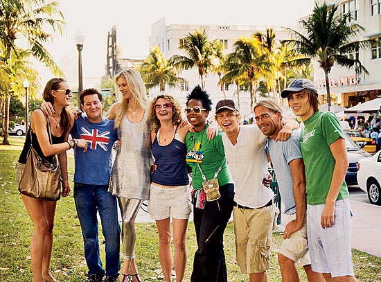 With the crew from Cosmopolitan’s UK edition in Miami