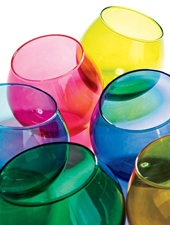 LSA International’s four-inch Hula glass tumblers