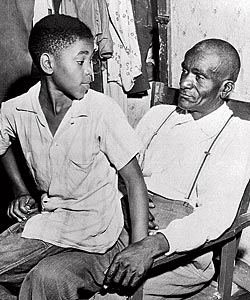 Simeon Wright and his father Moses