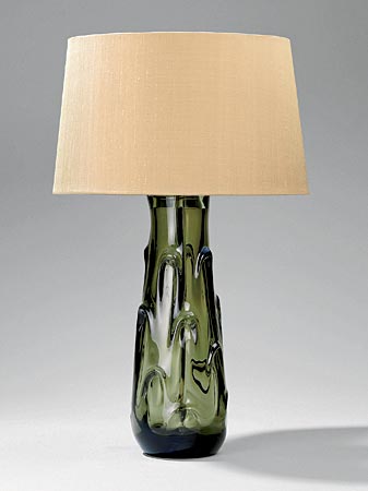 Valloire Glass Vase lamp by Vaughan