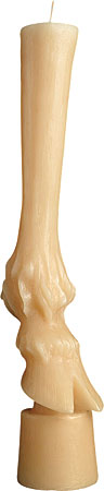 Faunus 20-inch goat leg column candle