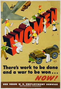 Vintage war poster for U.S. Employment Services