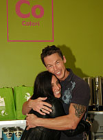 David Bromstad and Michelle Quaranta during the event at Colori