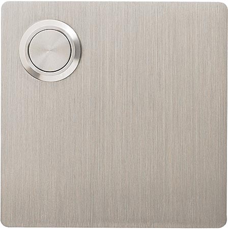 Brushed stainless steel doorbell