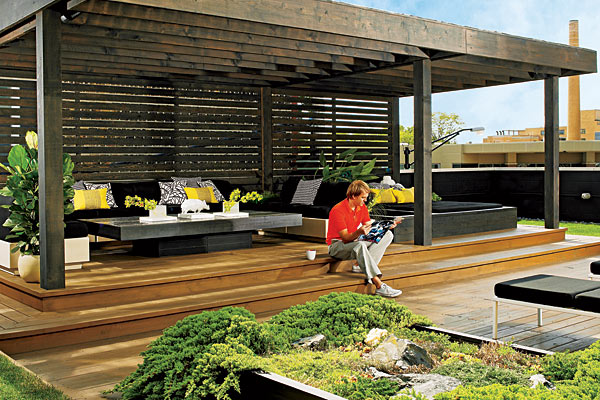 Daran Puffer and his 1,500-square-foot deck