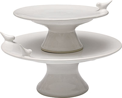 Bird cake stand by Whitney Smith Pottery