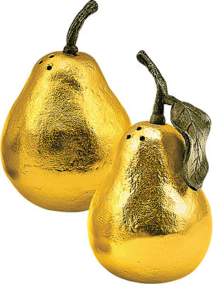 Pear salt-and-pepper shakers by Michael Aram