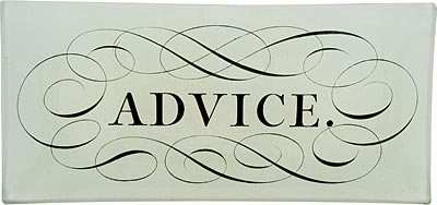 Advice tray