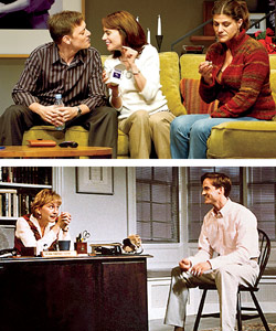 Class acts: In earlier plays, such as (from top) Dollhouse and Spinning into Butter, Gilman depicted the affluent and their problems.