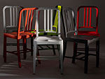 rPET version of Emeco's aluminum Navy Chair