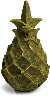 Aged stone pineapple