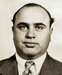 Al Capone in a 1931 mugshot