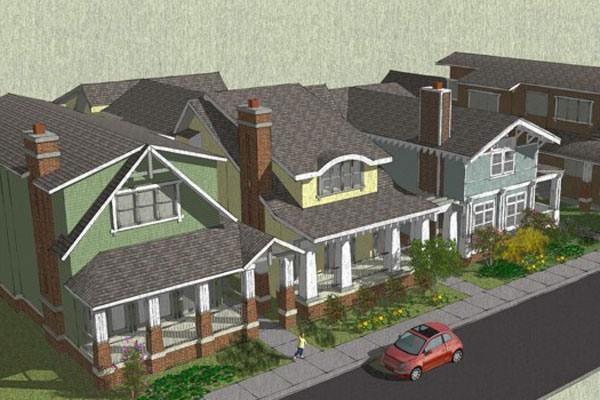 Rendering of the SchoolStreet development in Libertyville