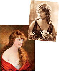 The Glory of Youth, left, and a photo of Beulah Clark Dunn, right
