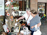 Patrons at the Sidewalk Sale