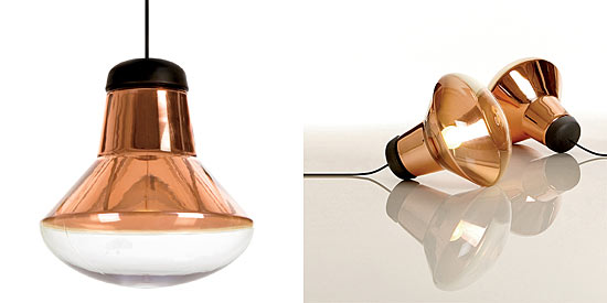 Copper indoor and outdoor lamp