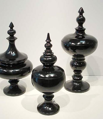 Fancy, black jars at Home Accents