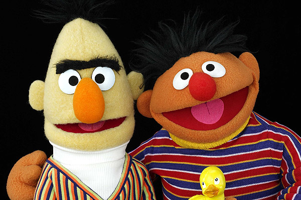 Bert and Ernie from Sesame Street