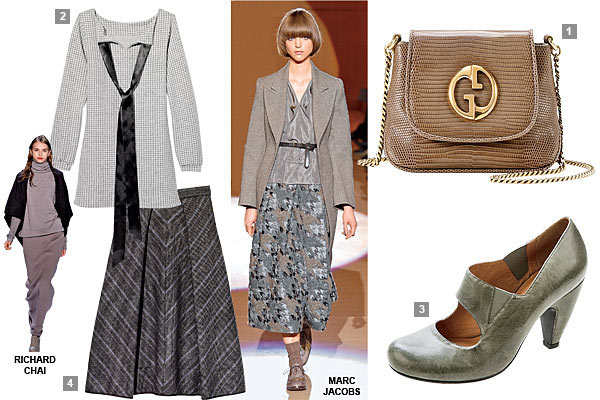 GUCCI bag, SOFIE OLGAARD tunic, MIZ MOOZ shoes, MARC JACOBS skirt