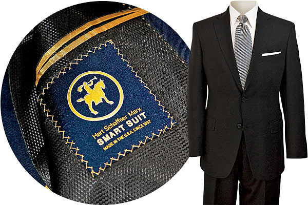 Hart Schaffner Marx suit and logo