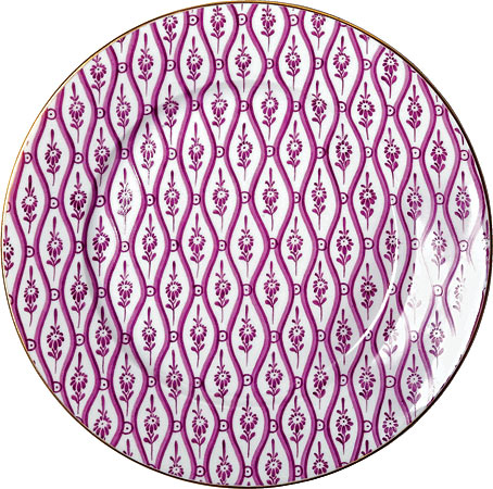 Nymphenburg Tapete hand-painted porcelain 7 ½-inch dessert plate