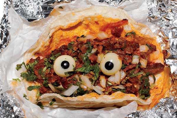 Eyeball taco