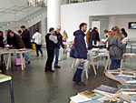 Patrons at the Art Book Swap, hosted by the Chicago Art Institute