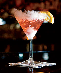 Dry-ice martini from Mastro's Steakhouse