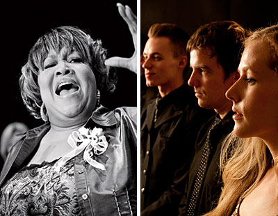 Mavis Staples (left) and Gold Motel (right)