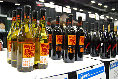 A display of various wines