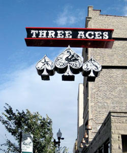 Three Aces sign