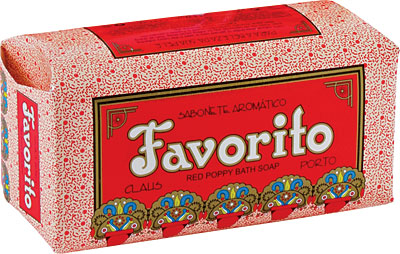 Claus Porto Favorito red poppy bath soap