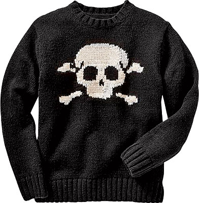 Skull sweater for boys
