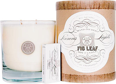 Linnea’s Lights fig leaf candle