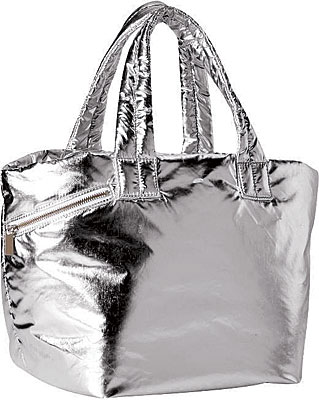 Nylon puffer tote