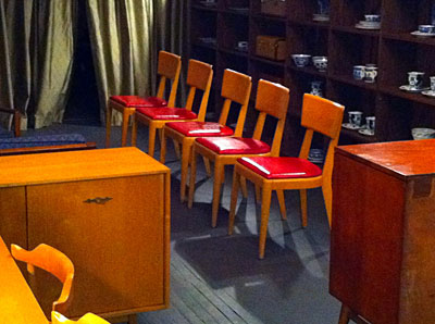 Chairs on display at An Orange Moon
