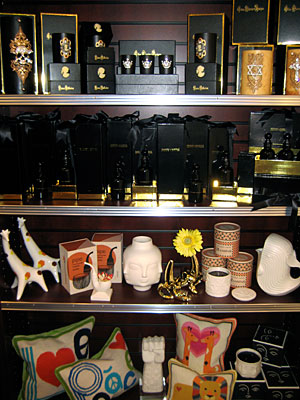 Collectibles on display at Aaron's Apothecary