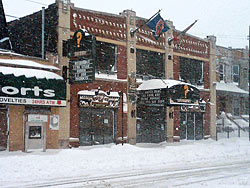 '? Tavern' during the blizzard