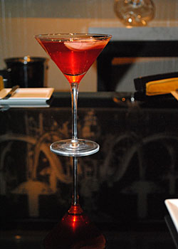 Red Heart martini at Potter's Lounge