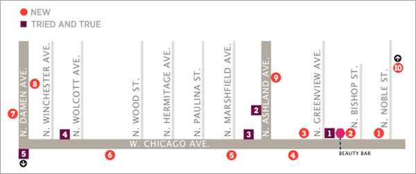 Map of Chicago Avenue