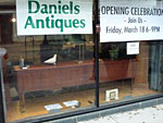 The Daniels Antiques storefront