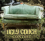 An ad for Urbanest's Ugly Couch Contest