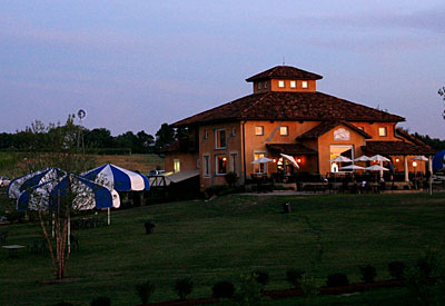 A venue prepared for a Memorial Day festival