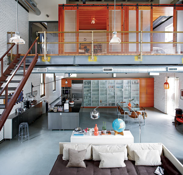 Interior view of the Santos home
