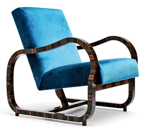 Lauren Lozano Ziol chair made of Baltic birch plywood and solid oak and veneered in Macassar ebony